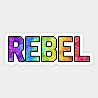 Rebel (black) Sticker